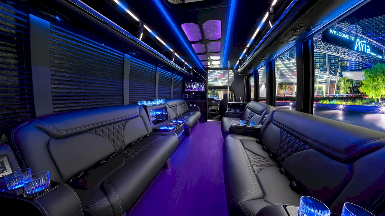 Luxury Party Bus Interior