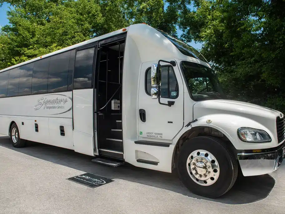 Signature Transportation Services mini coach maintained and ready for service in Nashville